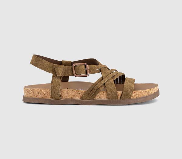  Blowfish Womens Light Up Sandals Dark Sand Natural, 3 