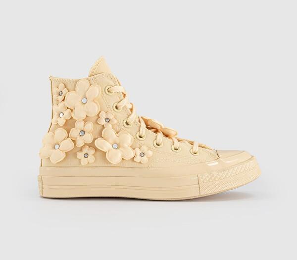  Converse Womens All Star Hi 70 S Trainers Golden View Flower Multi, 4 