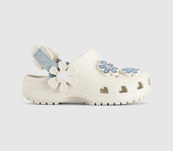  Crocs Kids Classic Denim Clogs Toddler Summit White, 4infant 