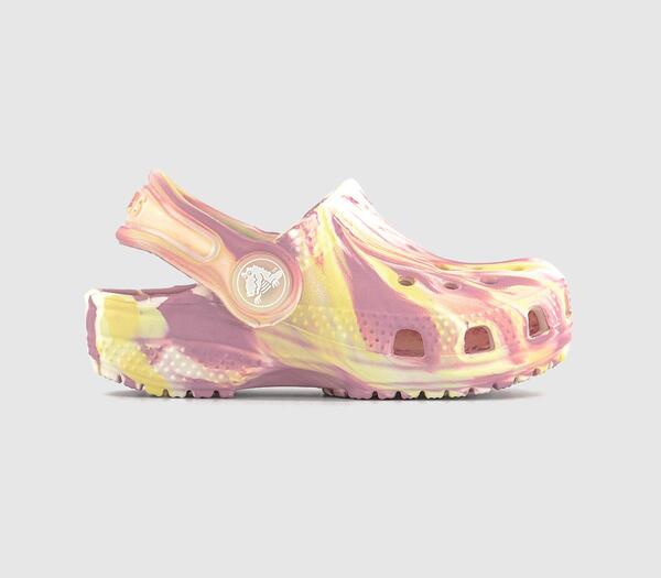  Crocs Kids Classic Toddler Clogs Daylily Multi Glow, 4infant 