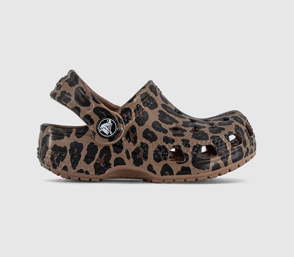  Crocs Kids Littles Clogs Leopard Multi, 2/3 Crib 