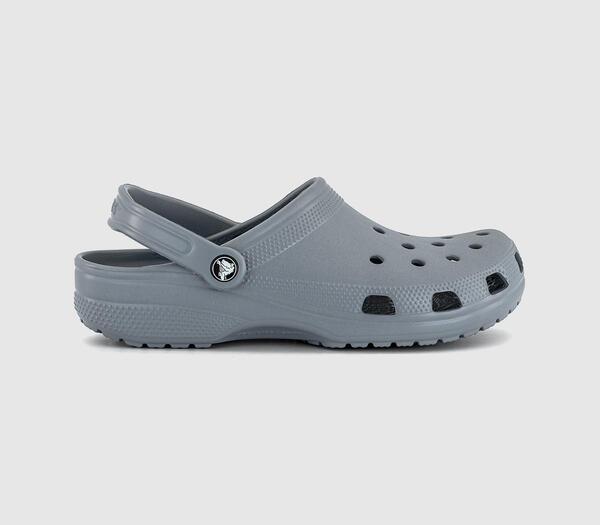  Crocs Mens Classic Clogs Concrete Grey, 6 