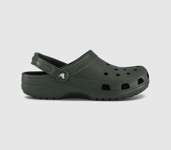  Crocs Mens Classic Clogs Field Green, 6 