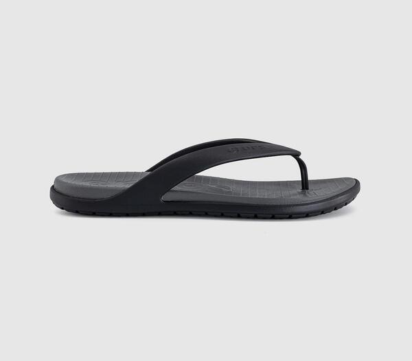  Crocs Mens Coast Flip Sandals Black, 6 
