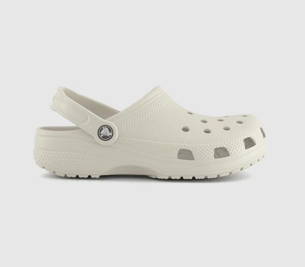  Crocs Womens Classic Clogs Linen White, 4 