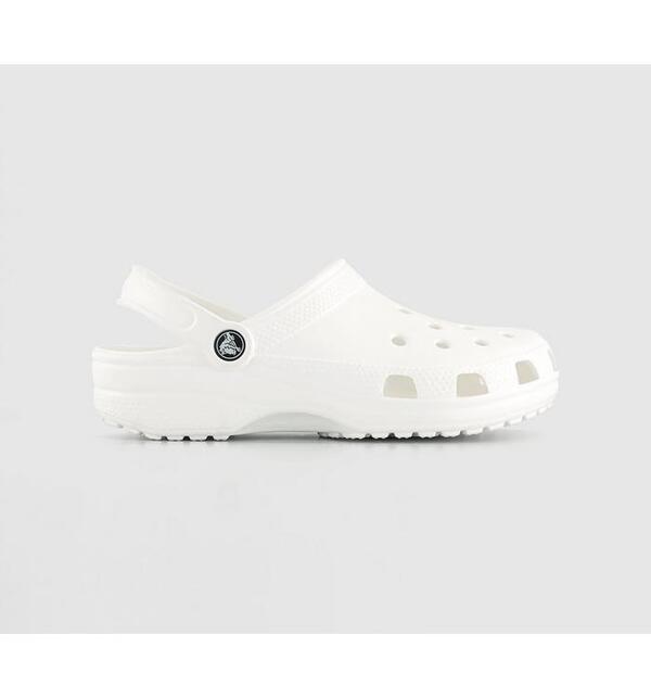  Crocs Womens Classic Clogs White Synthetic, 4 