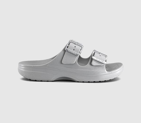  Crocs Womens Classic Metallic Buckle Saturday Sandals Atmosphere Multi, 4 