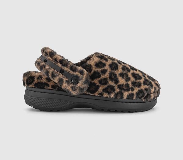  Crocs Womens Classic Unfurgetable Clogs Leopard Multi, 4 