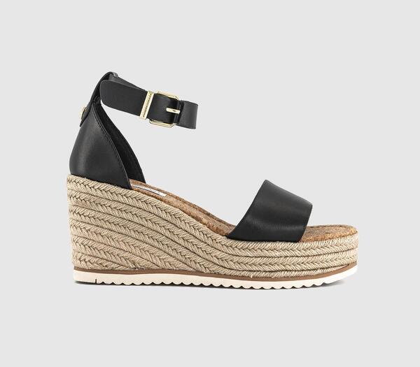  Earthaddict Womens Hebe Espadrille Wedges Black, 3 