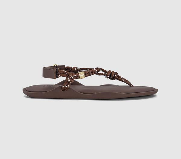  Flowze Womens Flo Monocolor Sandals Brown, 3 
