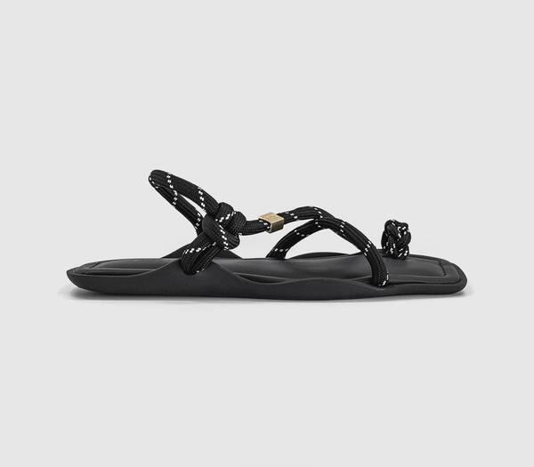  Flowze Womens Flo Square Sandals Black, 3 