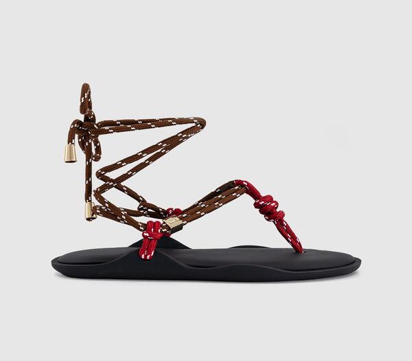  Flowze Womens Flo Twin Sandals Raspberry Brown Red, 3 