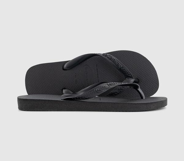  Havaianas Mens Top Flip Flops M Black, 8 