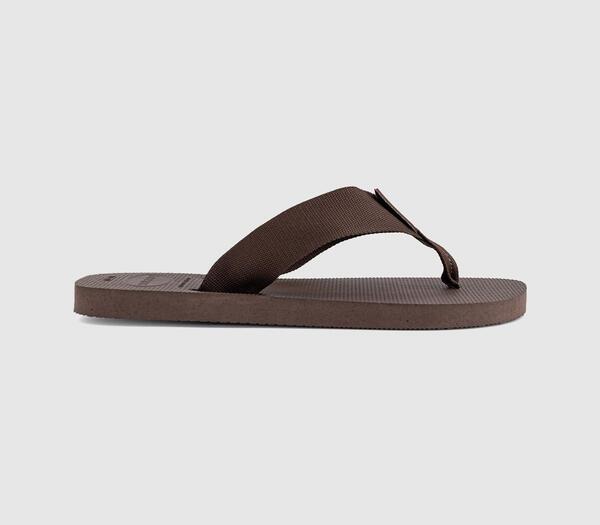  Havaianas Mens Urban Material Flip Flops Brown, 8 