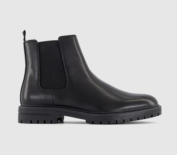  Office Mens Bennington Chunky Chelsea Boots Black, 8 