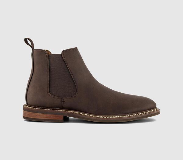  Office Mens Byron Chelsea Boots Brown, 7 