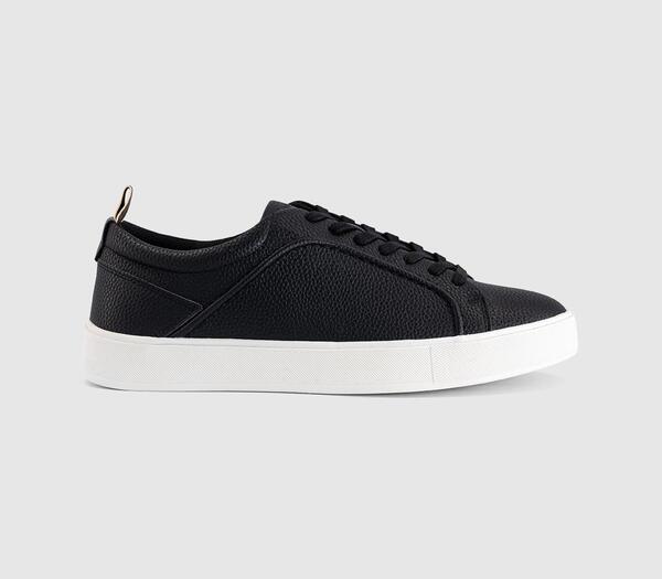  Office Mens Carrington Back Tab Detail Trainers Black, 6 