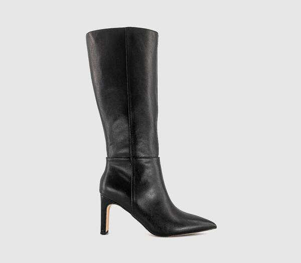  Office Womens Kadell Pointed Toe Knee High Boots Black, 3 