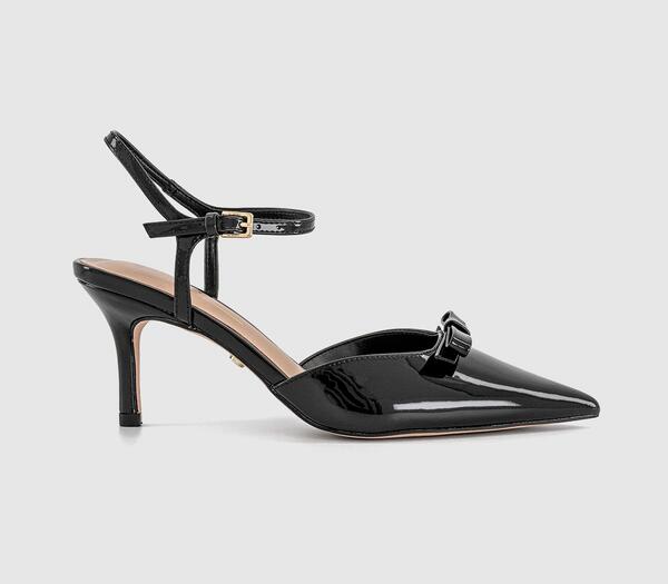  Office Womens Motive Two Part Court Heels Black, 7 