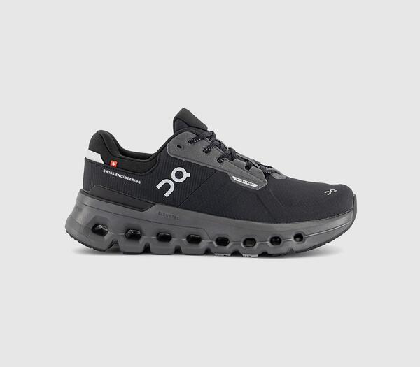  On Cloudrunner 2 Waterproof Trainers Magnet Black F, 4 