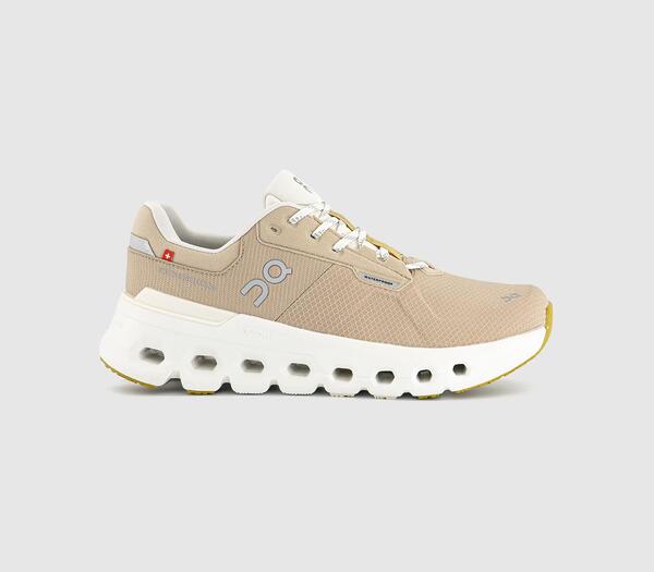  On Cloudrunner 2 Waterproof Trainers Sand Dew F Natural, 4 