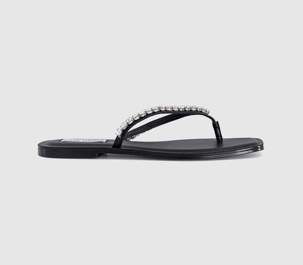  Steve Madden Womens Kustom Flip Flops Black, 3 