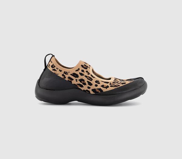  Tabi Womens Sandals Brown Leopard, 4.5 