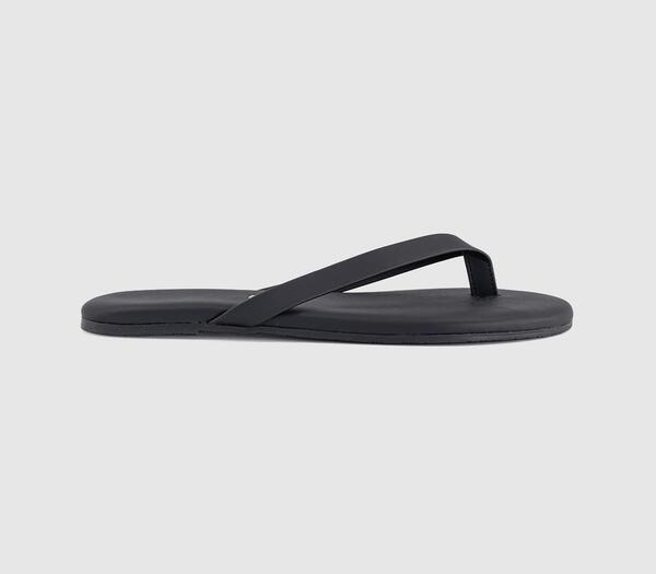  Tkees Womens The Boyfriend Flip Flops Black, 4 