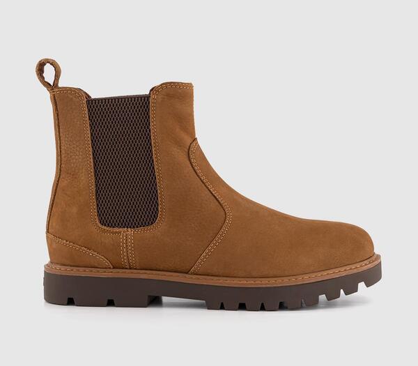  Toms Mens Griffin Chelsea Boots Walnut Brown, 7 