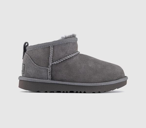  Ugg Classic Ultra Mini Kids Boots Grey, 12 Youth 