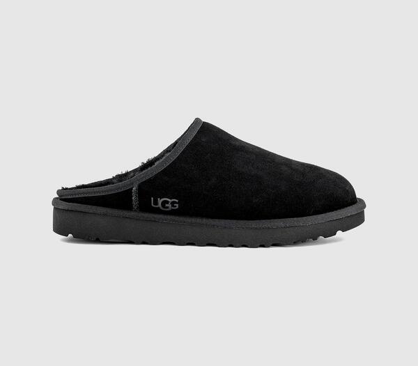  Ugg Mens Classic Slip On Slippers Black, 7 
