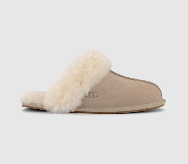  Ugg Womens Ladies Light Brown Suede Scuffette Ii Slippers, Size: 5 