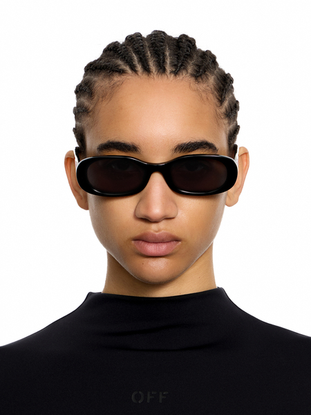  Off White Adams Smoke Lens Sunglasses -  Sunglasses Shiny White O/s 