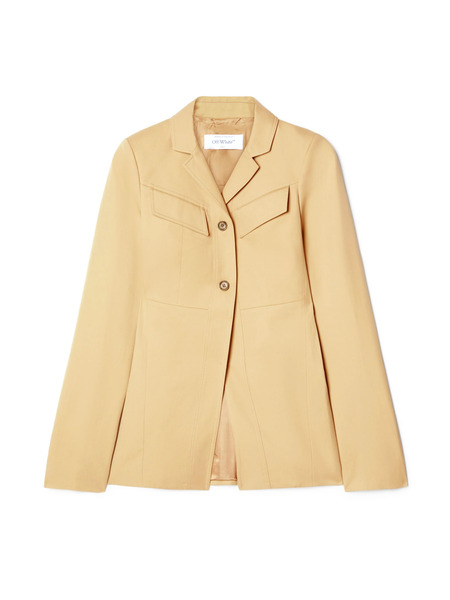 Off White Beige Toybox Cargo Jacket - Female  Neutrals 38 