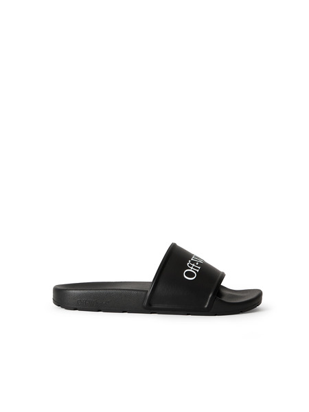  Off White Bookish Sliders - Male Slides And Flats Black/white 40 