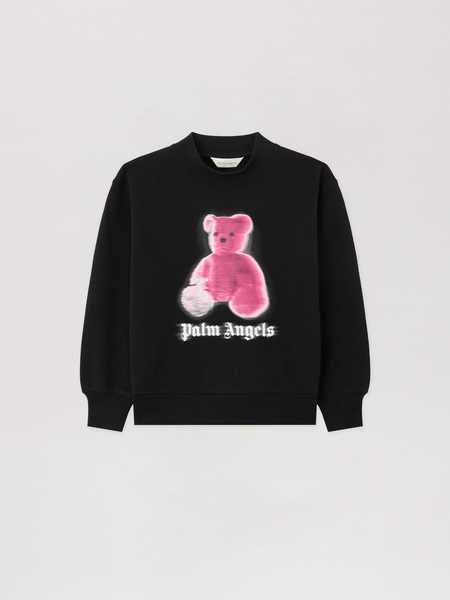  Palm Angels Blurred Bear Crewneck Sweater Kids  Nero/black 