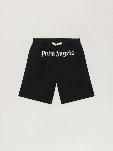  Palm Angels Brushed Logo Sweatshorts Kids  Nero/black 