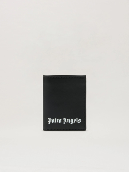  Palm Angels Classic Logo Bifold Wallet Man  Black Off White 