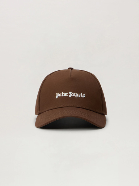  Palm Angels Classic Logo Cap Man  Brown Off White 