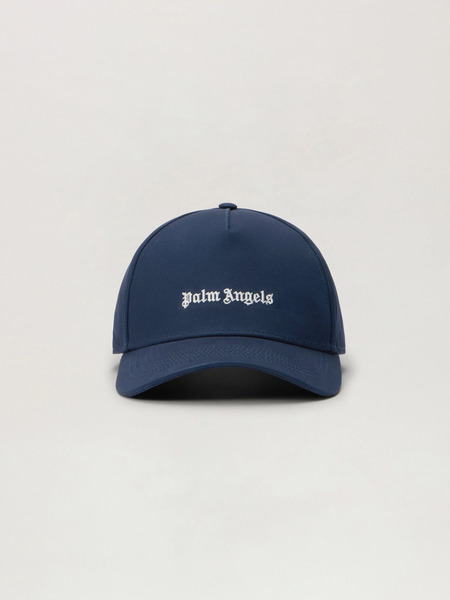  Palm Angels Classic Logo Cap Man  Navy Blue Off White 