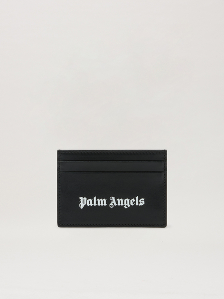  Palm Angels Classic Logo Card Holder Man  Black Off White 