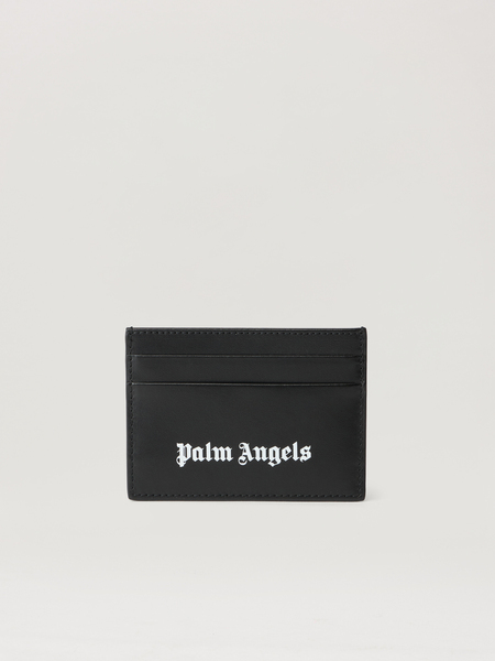  Palm Angels Classic Logo Card Holder Woman  Black Off White 