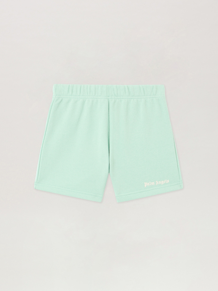  Palm Angels Classic Logo Sweat Shorts Kids  Verde Chiaro/light Green 