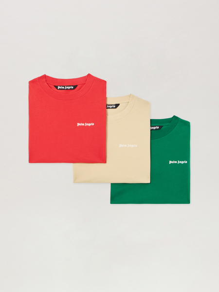  Palm Angels Classic Logo T-shirt Tripack Man  Multicolor 