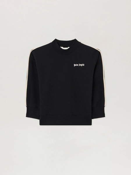  Palm Angels Curved Logo Track Sweatshirt Kids  Nero/black 