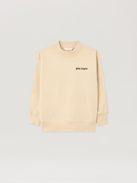  Palm Angels Curved Logo Track Sweatshirt Kids  Sabbia/sand 