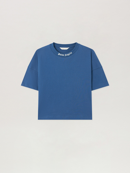  Palm Angels Overlogo Crewneck T-shirt Kids  Blu/blue 