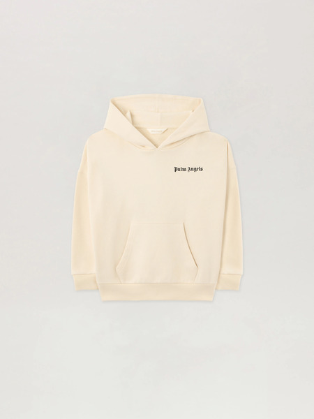  Palm Angels Overlogo Oversize Hoodie Kids  Off White 