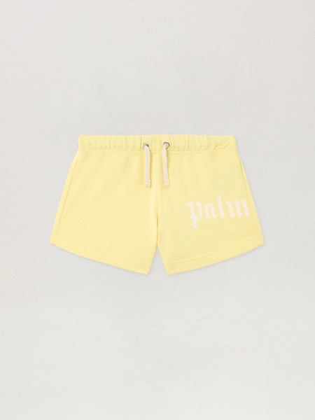  Palm Angels Overlogo Sweat Shorts Kids  Giallo/yellow 