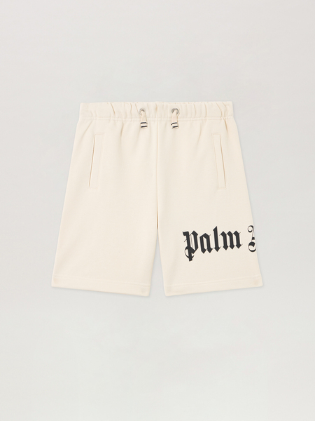  Palm Angels Overlogo Sweatshorts Kids  Off White 